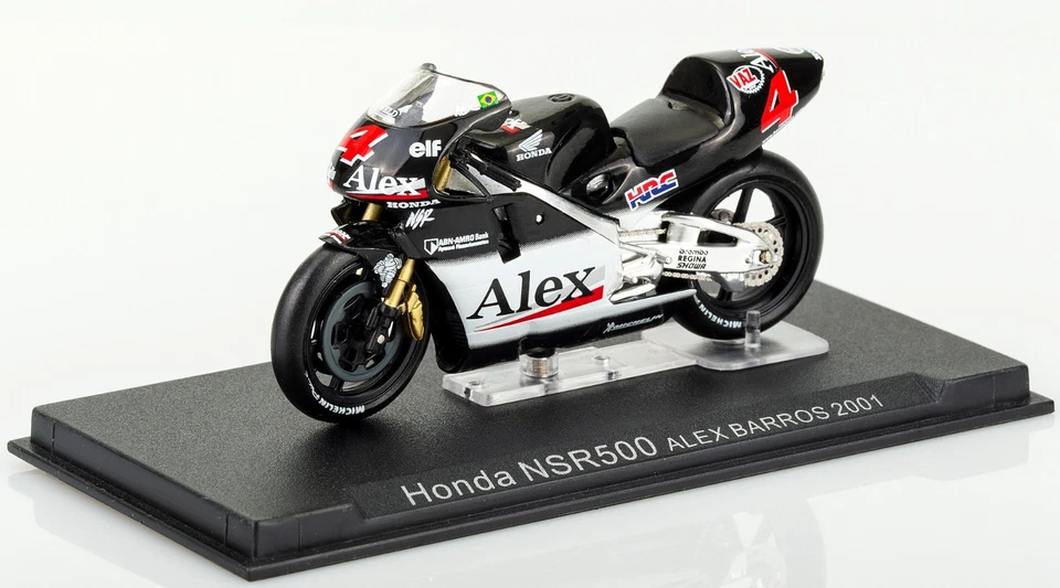 Honda NSR500 Alex Barros 2001 Scala 1:24 Modellino Classe 500 Numero 4 - Immagine 3 di 4