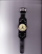 Eiffel Tower Hollow Hands PU Leather Rivets Quartz Analog Watch