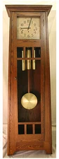 AMERICAN MADE MISSION OAK GRANDFATHER CLOCK BY STONEYBROOK CLOCKS -THE LUDWIG II