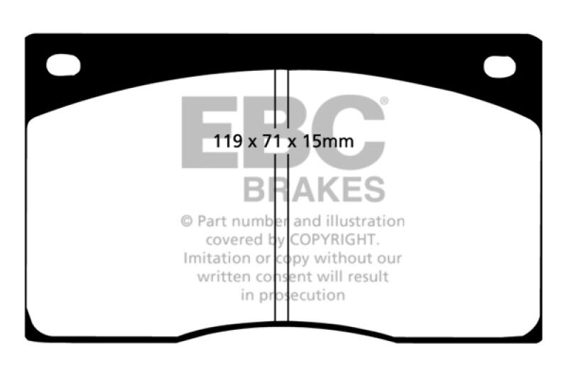 EBC for 93-97 Aston Martin DB7 3.2 Supercharged Yellowstuff Front Brake Pads - e