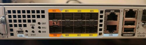 CISCO ASR1001-X V04 SPA-1X10GE-L-V2 DUAL AC 6 Gig / 3 10G interfaces - Picture 3 of 7