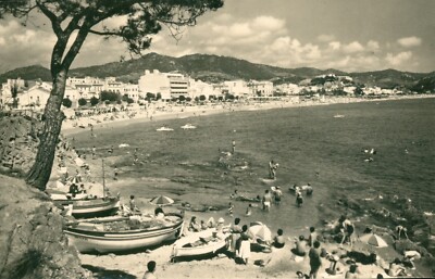 AK Catalunya Vista De la Playa 1960 s/w unbespielt