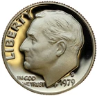1979-S Type 2 Roosevelt Dime Proof - T2 "Clear S"