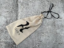 Gina Dust Bag Light Gold Silk Storage Bag Black Draw String Authentic GINA