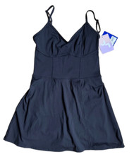 JoyLab Active Mini Dress with Shorts Black Stretch Women's Small 40