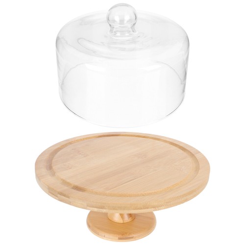 Dessert Tray Toddler Footed Cake Plate Display Holder Stand with Food Cover - Picture 5 of 12