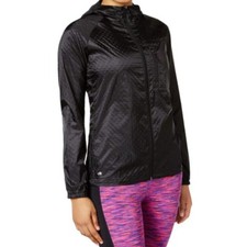 Ideology Hooded Lightweight Athletic Rain Jacket Size Medium Nwt