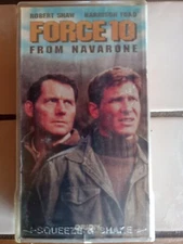 Force 10 From Navarone-Robert Shaw-Harrison Ford WWII Ex-Rental Clear Hardcase 