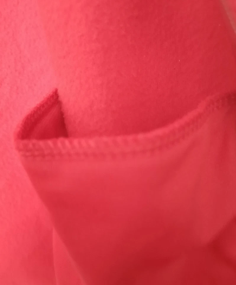 Chaps Men's Size Small Red Fleece Zip-Up Vest  - Image 4 of 4