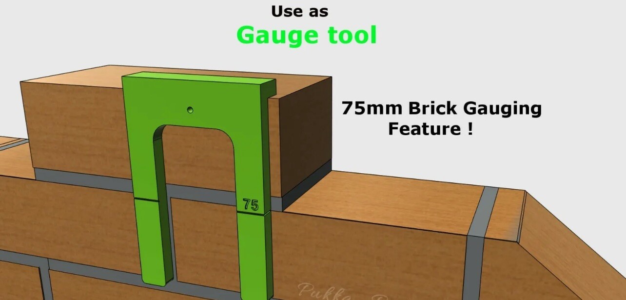 Brickies 3 in 1 Tool Tingle Profile Clip Gable Marker Bricklaying line blocks