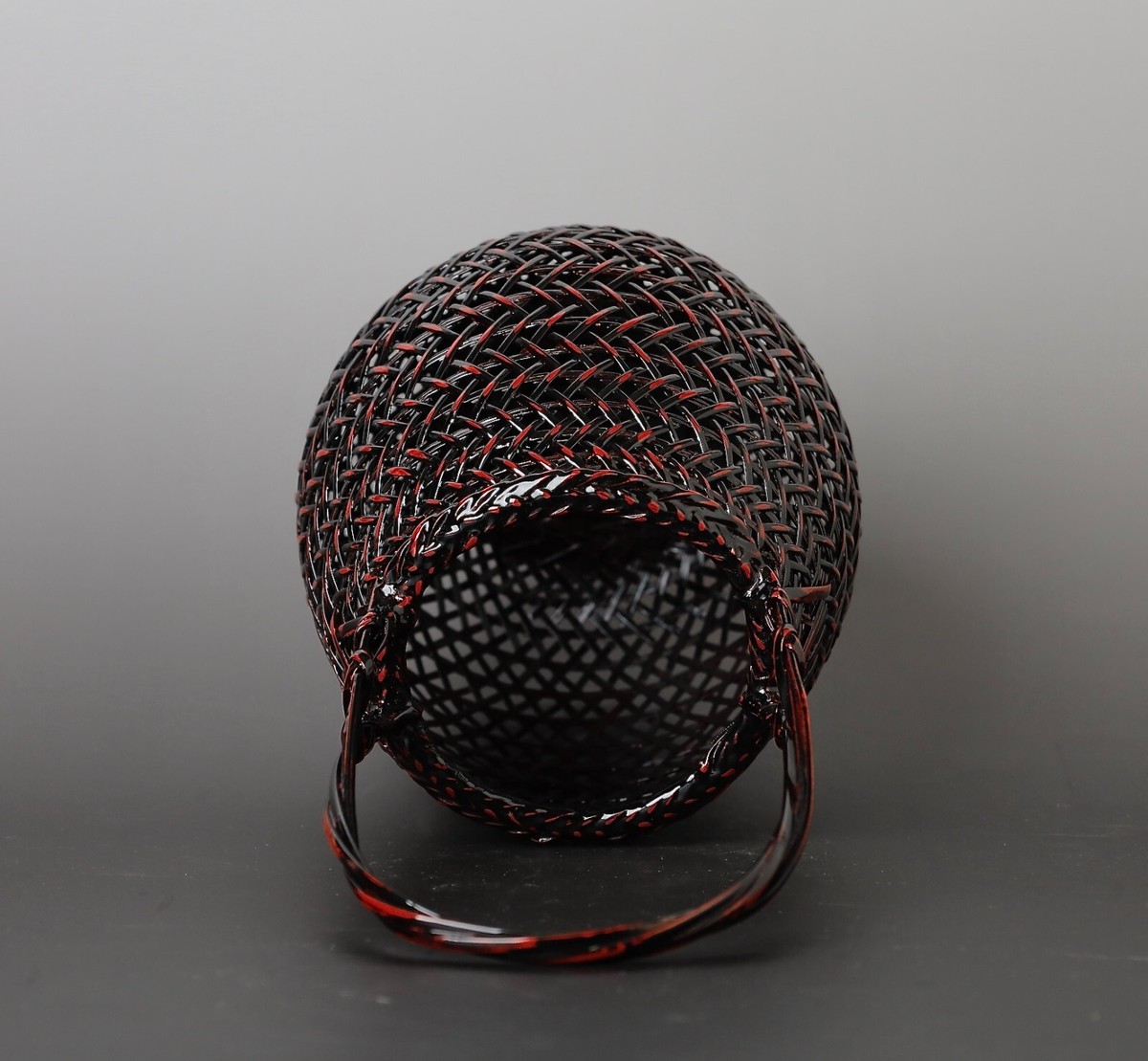 bamboo❤️ Japanese beautiful lacquered bamboo flower basket ZE55 | eBay