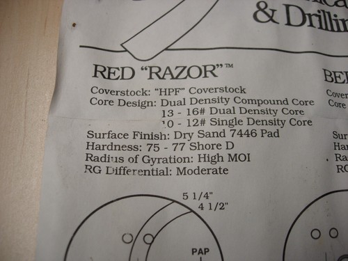 g4 16 lb 2 oz, TW 3-1/4 Faball 1995 RED RAZOR NOS (w/o original box) - Picture 9 of 10