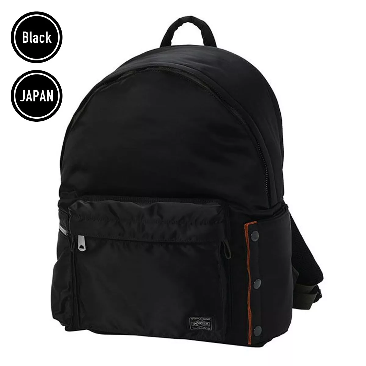 PORTER EXCHANGE PX TANKER DAYPACK Backpack Black Drawstring Pouch MA-1  Japan New | eBay