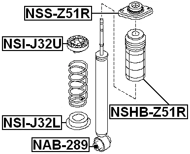 Shock Absorber Strut Boot Bellow For 2012 Infiniti G37 (MEX) - Image 2 of 3