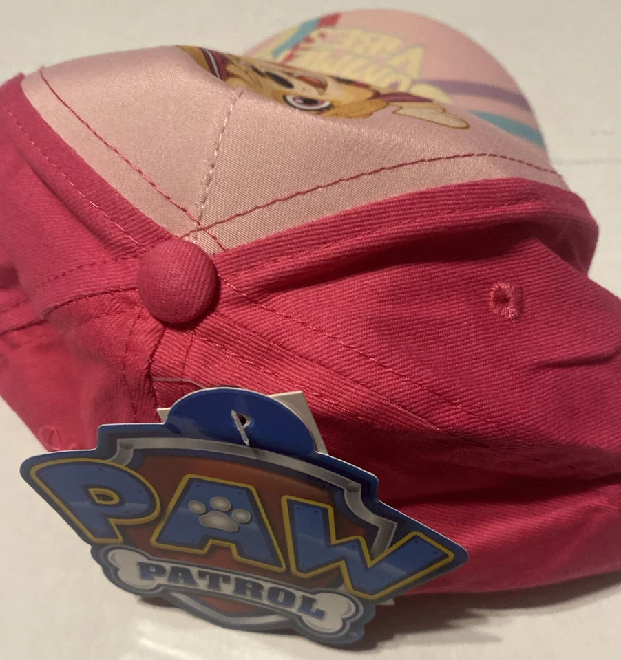 NUEVO Lindo sombrero de béisbol Nickelodeon PAW PATROL SKYE para niñas pequeñas talla 2T-5T Foto 3 de 4