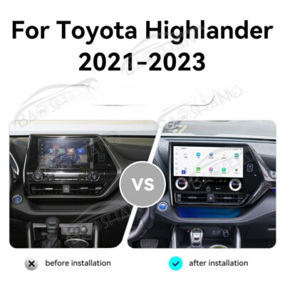 13.3'' Android Car Radio Stereo For Screen GPS Navi Toyota Highlander 2021-2023