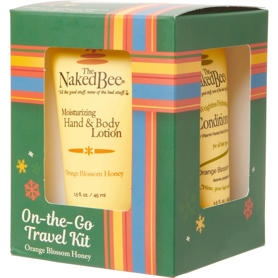 The Naked Bee Orange Blossom Honey Gift Set - 3-Piece Travel Kit Beeswax & Honey — 第 2/3 张图片