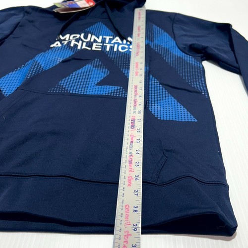 The North Face Mountain Athletics Hoodie Men's Medium Cosmic Blue Graphic NWT - Picture 8 of 13