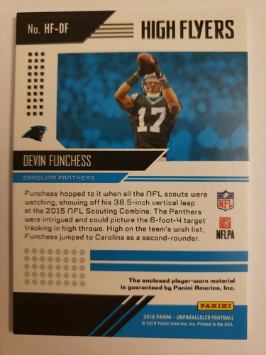 DEVIN FUNCHESS 2018 UNPARALLELED HIGH FLYERS JERSEY CARD# HF-DF - Picture 2 of 3