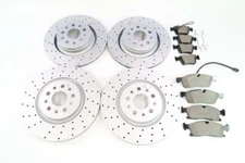 Maserati Levante front rear brake pads & drilled rotors upgrade TopEuro #1221