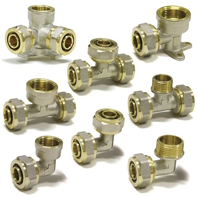 STABILO-SANITAER Schraubfitting Alu Verbundrohr ★ Pipetec Klemmring Verschraubung Schraubfittinge