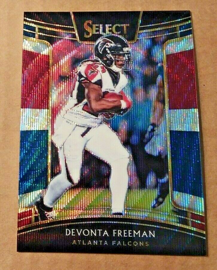 DEVONTA FREEMAN 2018 Panini Select #56 Concourse Tri-Color Prizm Serial # 28/199
