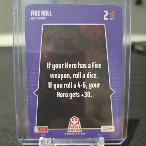 2024 Bo Jackson Battle Arena FIRE ROLL Play Card #PL-24 Card 1st Edition SSP