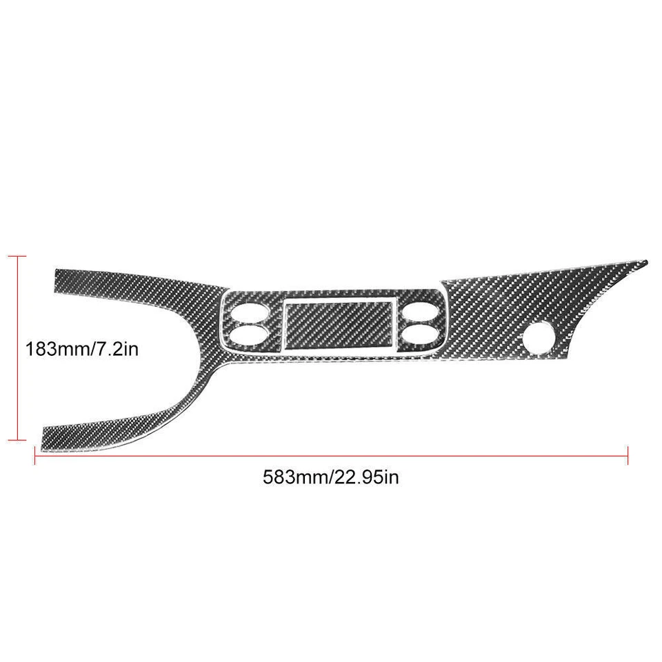 Cubierta de panel de cambio de marchas de fibra de carbono 3 piezas para Porsche Boxster 911 996 1998-2004 Foto 2 de 4