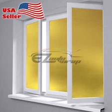 4"x8" Sample Yellow Frosted Film Glass Bathroom Window Security Privacy Sticker