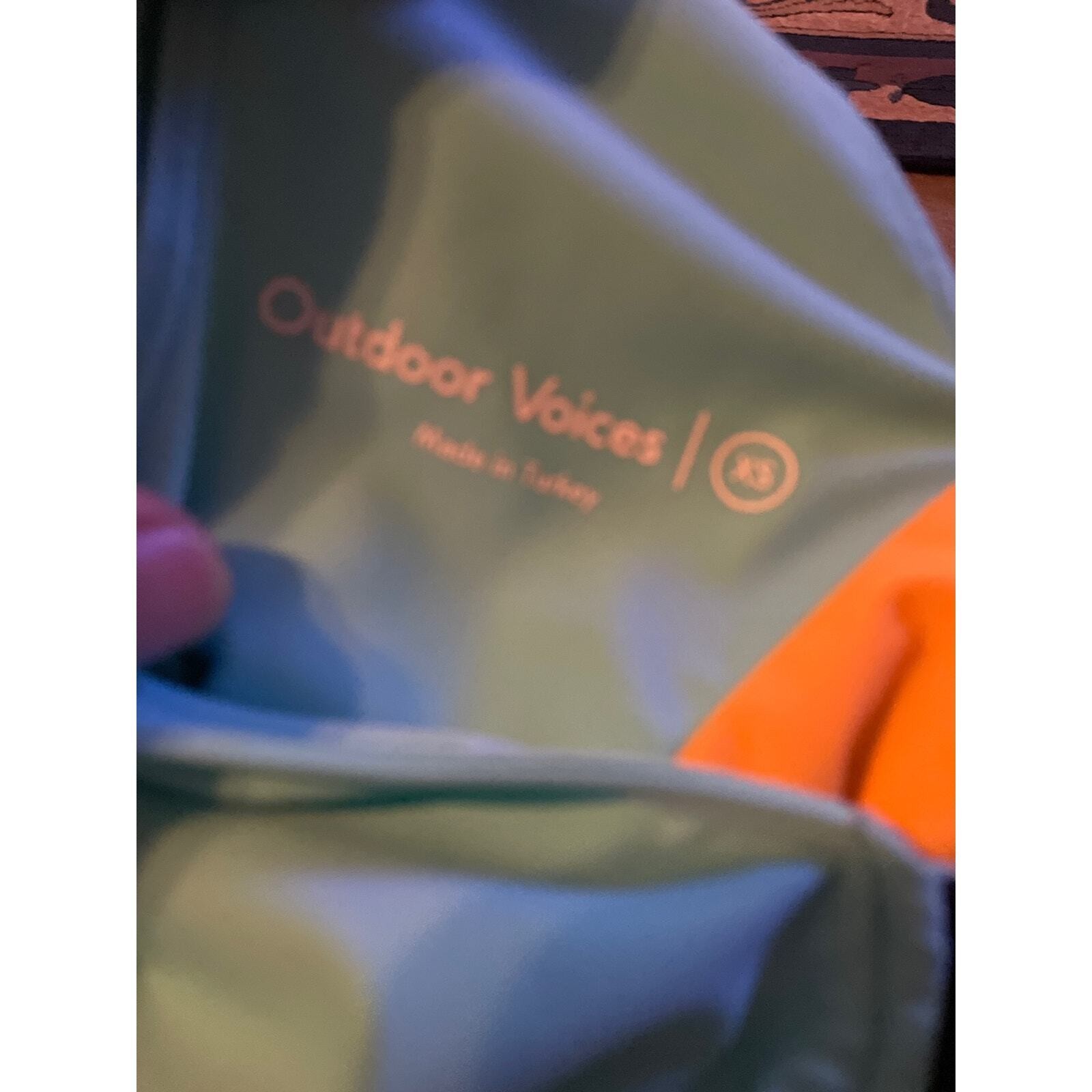 Outdoor Voices Women's XS Cutout SplashKnit 6” Quick Drying Bodysuit Capri Mango thumbnail 6