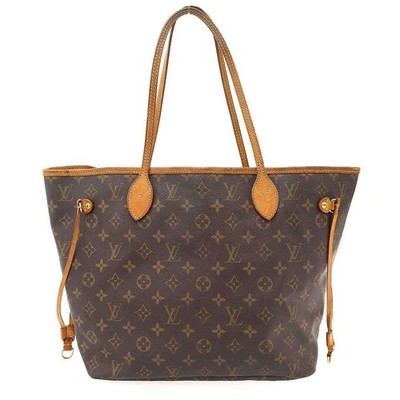 LOUIS VUITTON 2007 Neverfull MM Monogram Tote Bag M40995 Brown Used MESC-0