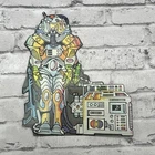 VINTAGE CARDBOARD CUTOUT CASTLE GRAYSKULL  HE-MAN MOTU MATTEL ARMOR SUIT