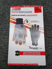 Karbon Heated Leather Sports Gloves Goatskin Leather Palm Men's MEDIUM NEW