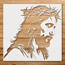 Jesus Inspirational Wall Art Stencil for Faith - Based Creative Projects - Sten  