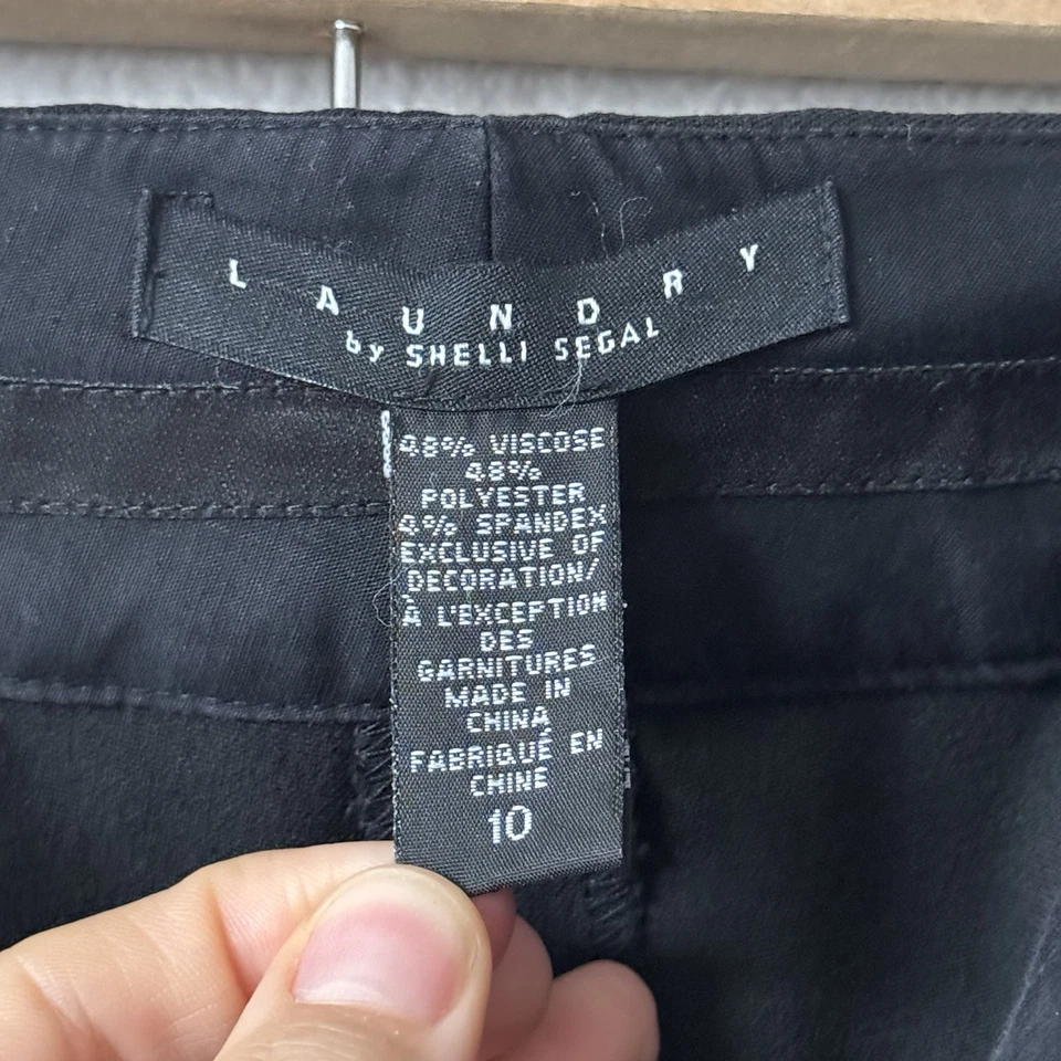 Pantalones de Colección Lavandería Shelli Pantalones 10 Tiro Bajo Ojales Tachonados Y2K Punk Rock Edgy Foto 3 de 4