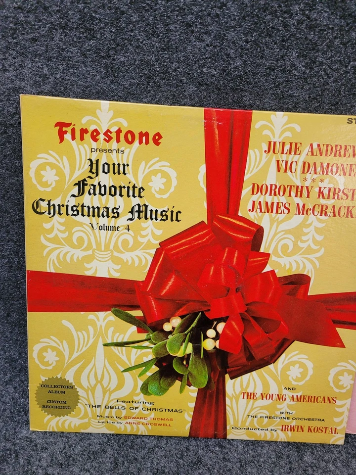 Vintage Christmas Vinyl Lot Firestone Julie Andrews Boston Pops Arthur Fiedler - Image 2 of 4