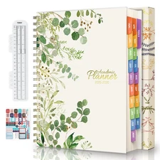 Jun 2025-Dec 2026 Academic Monthly Weekly Daily Planner for School, 19 Months...