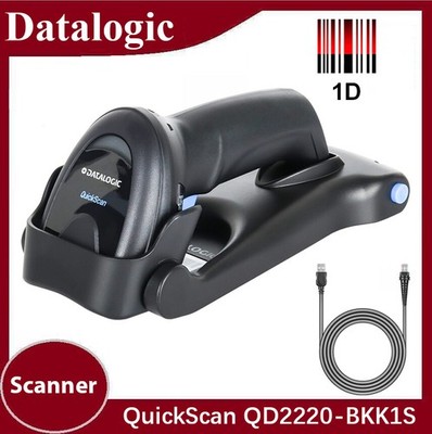 Datalogic QuickScan QD2220-BKK1S Handheld USB 1D Barcode Scanner with USB Cable