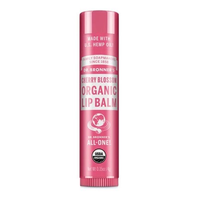 Dr. Bronner's Cherry Blossom Organic Lip Balm Moisturizing Lip Care, 1 ea.