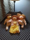 Vintage 1980s Homemade Cabbage Patch Kids Dolls Lot Of 4