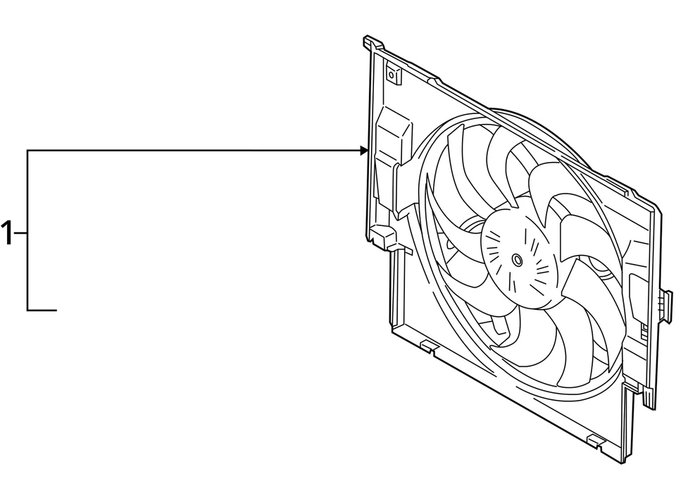(LOCAL PICKUP ONLY) Radiator Fan Motor Fan Assembly Fits 12-18 BMW 320i 2009989 Foto 4 de 4