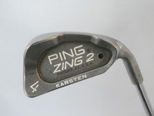 PING ZING 2 # 4 Iron - Stiff Flex JZ Steel Shaft- Black Dot ~USED~