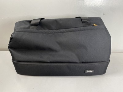 Halfday Double Decker Water-Resistant Weekender Bag 45L in Shadow Black