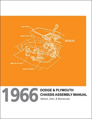DODGE, PLYMOUTH, FAXON AUTO LITERATURE 1966 Dart Valiant Barracuda Chassis and Engine Assembly Manual Dodge Plymouth