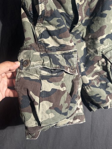 American Eagle Shorts Mens 28 Camo Flex Cargo Ripstop Pockets Outdoor Military - Picture 7 of 18