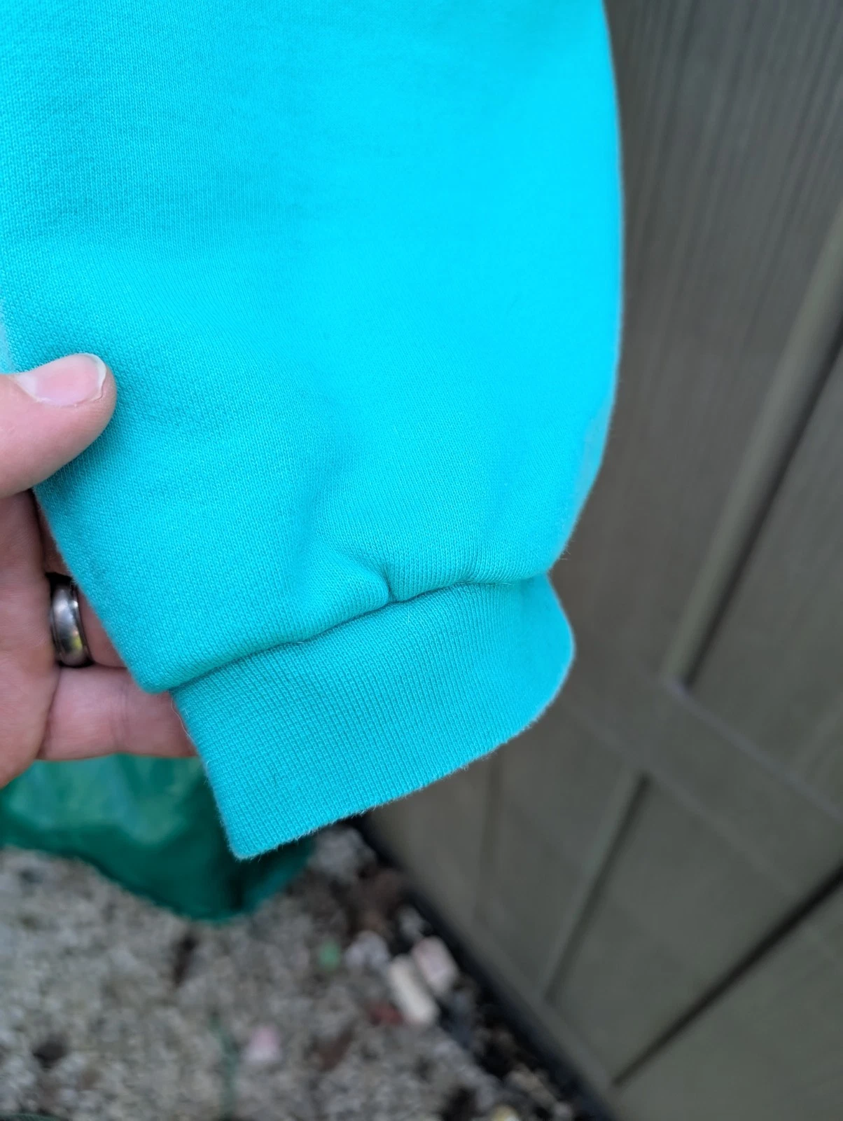 Felpa con cappuccio Fear Of God Essential Pull Over verde foglia come nuova taglia XL streetwear