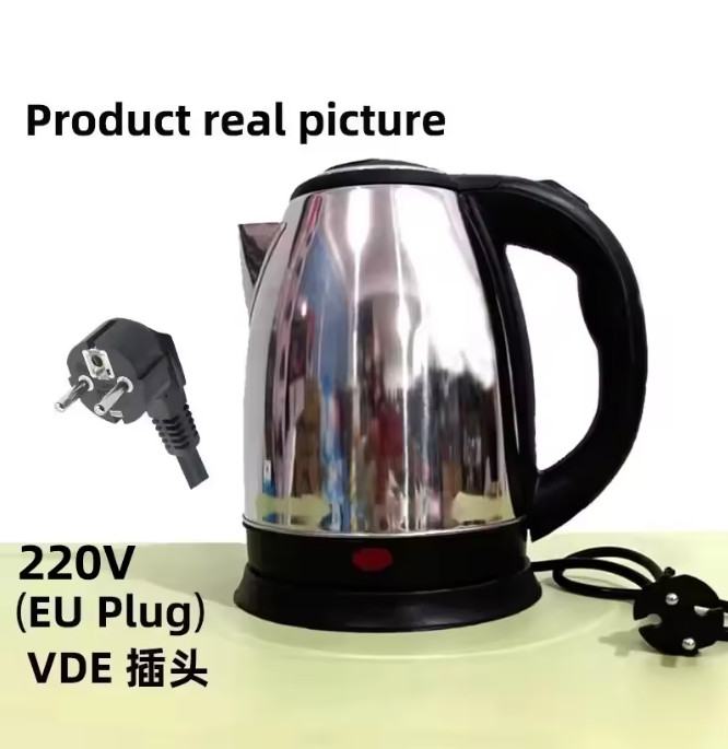 Electric Water Kettle 2 L Stainless Steel Hot Water Kettle &ndash; Fast Boil Tea Maker