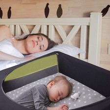 Crib Blackout Cover for Pack N Play - Travel Crib Cover, Breathable Baby Nett...