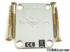 Fender USA CS Custom Shop JRN Journeyman 59 Relic NECK PLATE Chrome Strat
