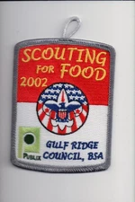 2002 Gulf Ridge Council Scouting For Food patch